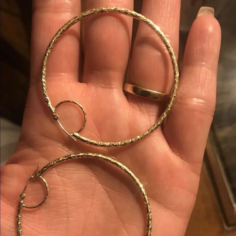 14k hoops